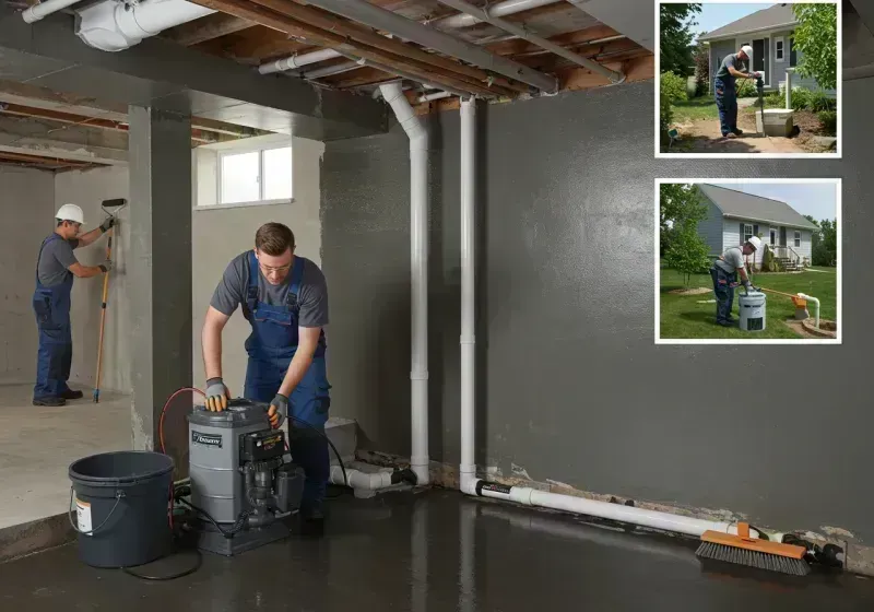 Basement Waterproofing and Flood Prevention process in Du Quoin, IL